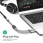 Long-Headset-Splitter-Cable-5-ft-Morelecs-35mm-Female-to-2-Dual-35mm-Male-Headphone-Mic-Headset-Adapter-for-Gaming-Headset-to-PC-Headphone-Splitter-with-Separate-Microphone-and-Headphone-Jack