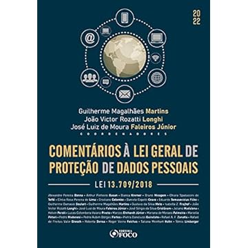 Capa do livro COMENTÁRIOS À LEI GERAL DE PROTEÇÃOD E DADOS PESSOAIS - 1ª ED - 2022