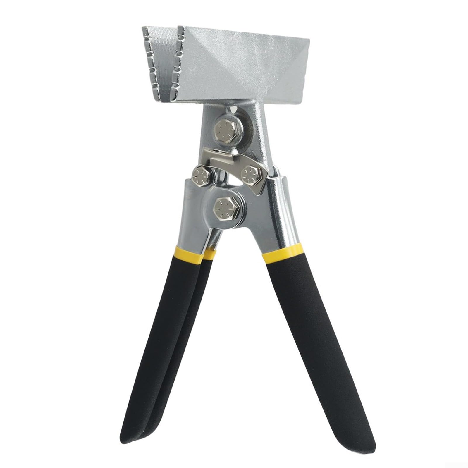 Alicates de doblado de chapa de metal resistente, soldadora manual de cromo vanadio con agarre antideslizante para curvas precisas, mango recto de 150 mm (C)