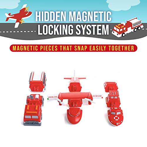 Popular Playthings Magnetic Mix Or Match® Vehicles, Fire & Rescue #TOP3