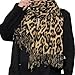 IZUS Fashion Women's Leopard-Winter-Scarf Soft-Cashmere-Feeling Warm-Shawl-Scarves Spring Long Blanket Wraps 27x78in