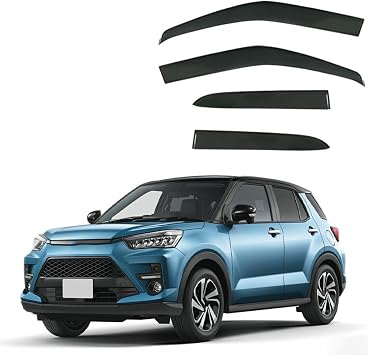 Premium Wind Deflector for Toyota RAIZE MK1/A200 2019-2023+ Window Side Visor Keep Your Car Ventilated in Rain Reduce Wind Turbulence External Accessories