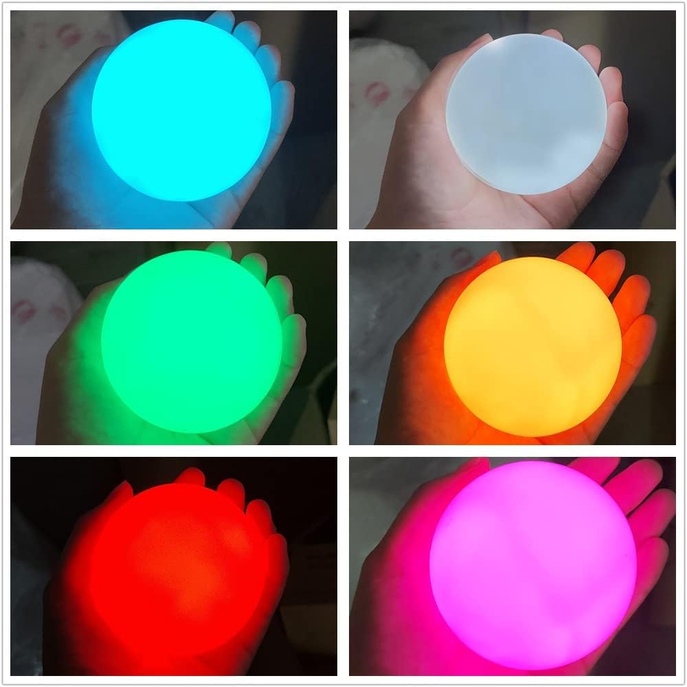 REDGO Luci Galleggianti Piscina 4 Pezzi LED RGB Impermeabili - Sfere Luminose Per Giardino, Stagno, Feste Con Telecomando