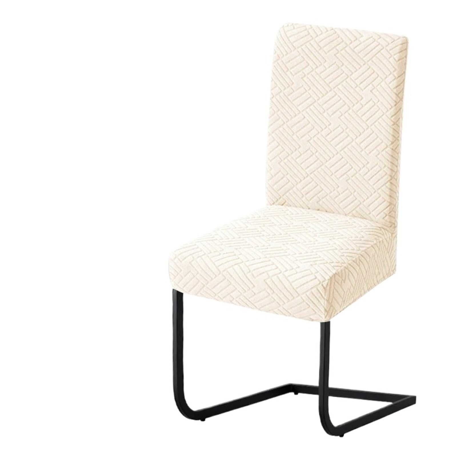 FVDZRFIE Chair Covers 1/4/6pcs Jacquard Dining Room Chair Covers Stretch Banquet Chair Cover Adjustable Removable Seat Slipcovers(Color 1,2pcs)