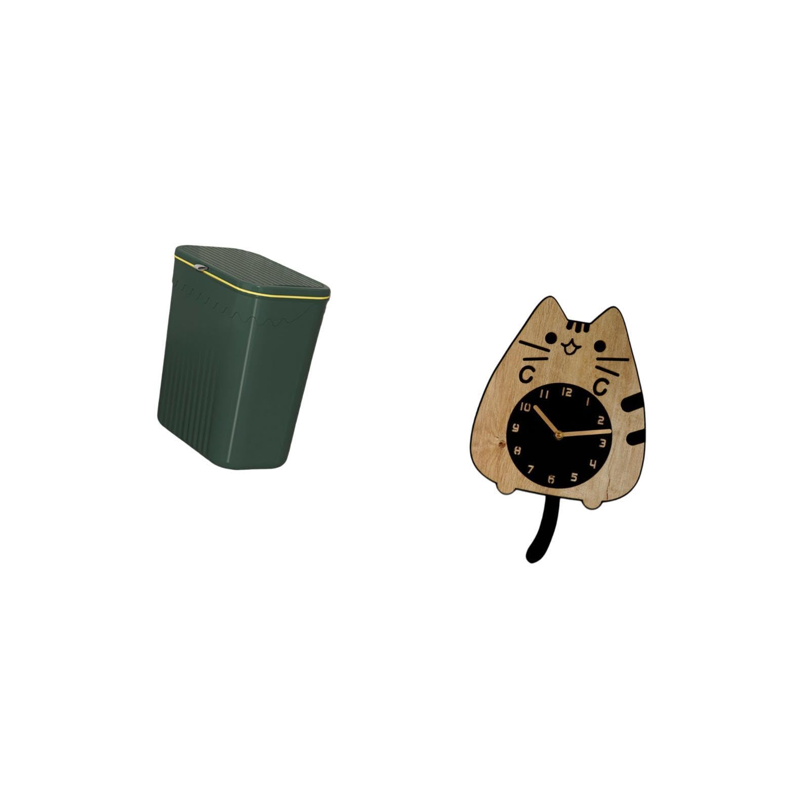 Space Saving Kitchen Basket and Cat Wall Clock Combo for Toilet Craft Room Office Home ation and Housewarming Gift Ideas|Home & Garden|Household Supplies & Cleaning|Trash Cans & Wastebaskets-image-46