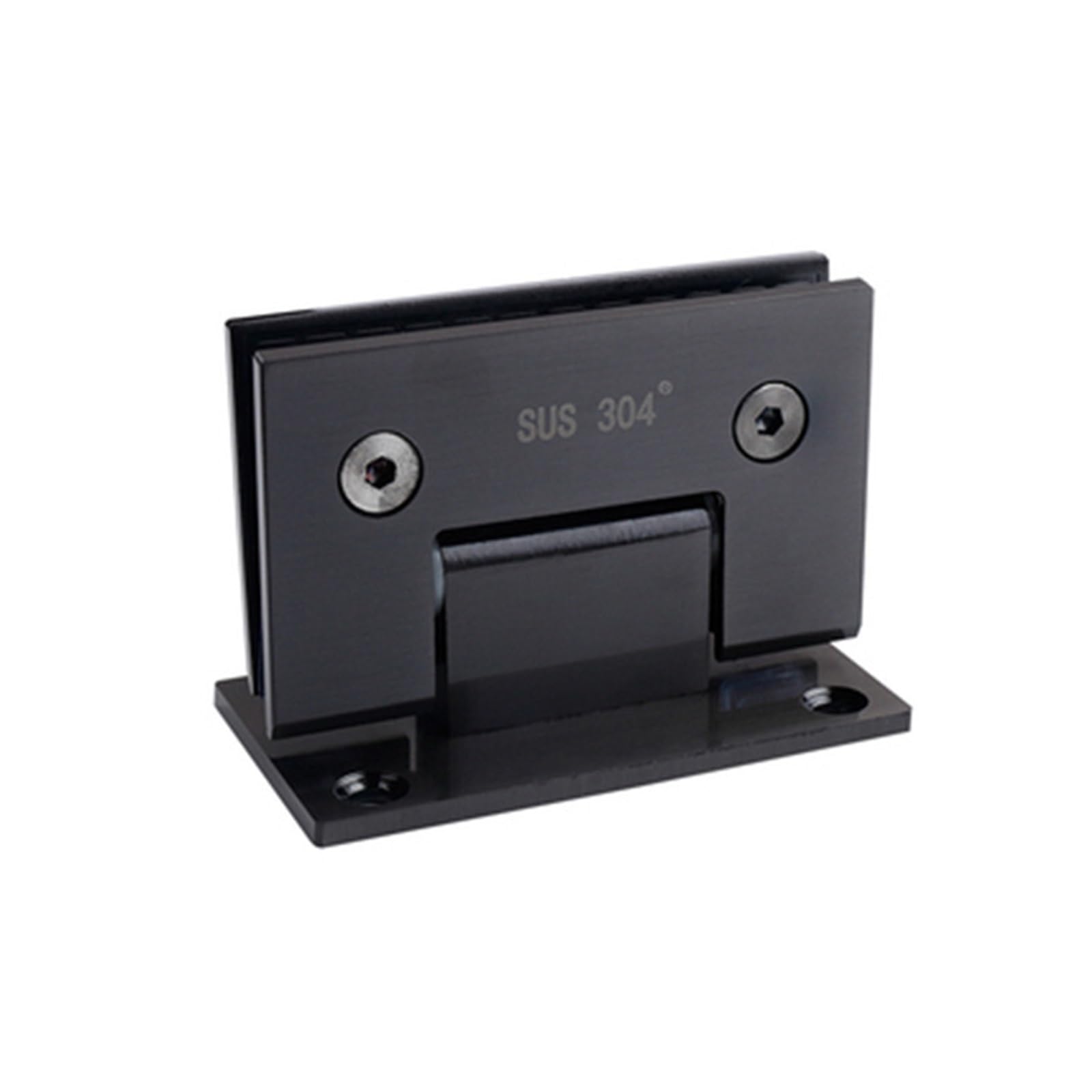 AUNANGLJSCS 1 Piece Stainless Steel Glass Clamp,Connector,Shower Room Folder, Door Hinge,90 Degrees