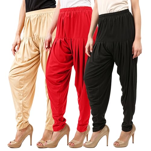 Image of Buy That Trendz Patiala Salwar for Women Relaxed Fit Viscose Patiyala Salwar Harem Bottom Pants