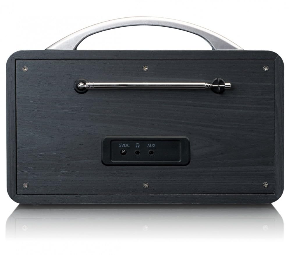 Lenco PIR-645 - Radio Internet Portable - W-LAN - récepteur Dab+ et FM - Bluetooth - écran TFT 2,6" - 4 Boutons de mémoire - Fonction Alarme - Streaming W-LAN - Batterie 4400mAh - Noir
