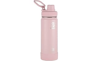 Takeya Actives 18 oz Vacuum Insulated Stainless Steel Water Bottle with Spout...