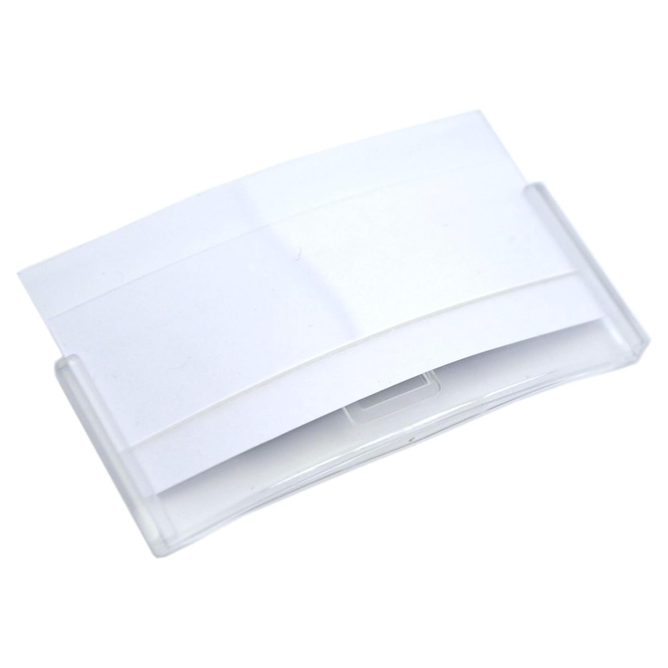 Schmalz® Gewölbtes Kunststoff Namensschild 75x30mm trendige Farben ABS-Kunststoff mit Magnet für die Kleidung (blau, 10 Stück)