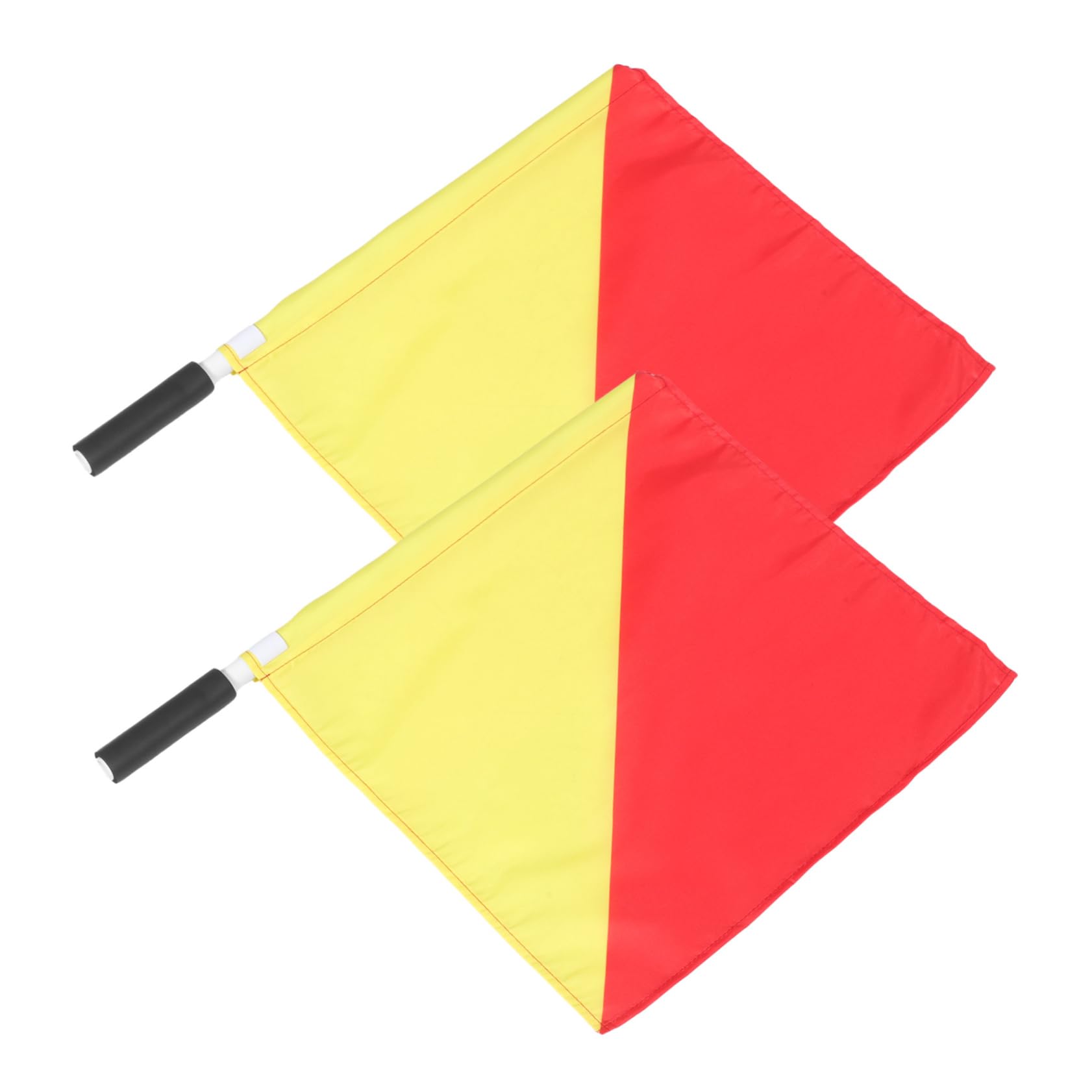 Cabilock Banderas Señalización Seguridad Para Entrenamiento Marino Y Banderas Mano Pvc Rojo Amarillo Para Ejercicios Y Comunicación Naval 2 Piezas X 5