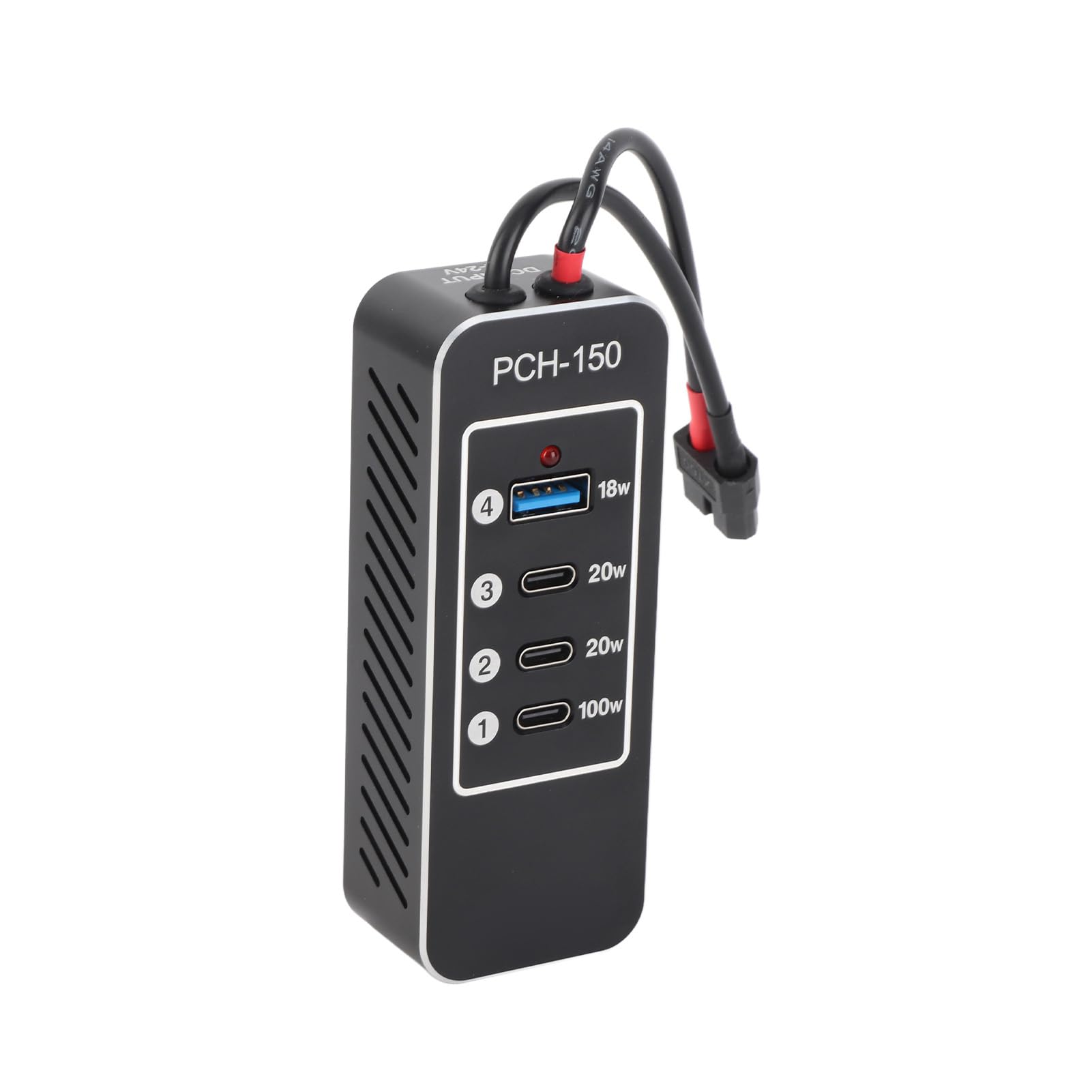 Eacam Listwa Zasilająca USB, 4-portowy Koncentrator ładujący o Mocy 158 W z 3 Portami USB C 1 Port A do Laptopa, Tabletu, Smartfona, wydajność Szybkiego ładowania, Wiele