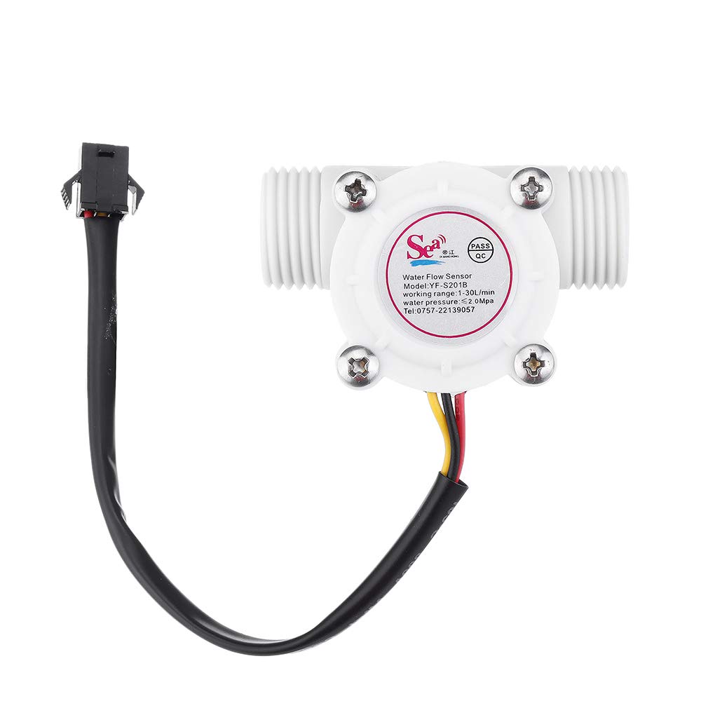 GenericYF-S201B DN15 G1/2 Hall Water Flow Sensor Flow Meter 1-30L/MIN 2MPa