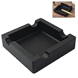 Outdoor Cigar Ashtrays Unbreakable Large Ring Gauge Silicone Ashtrays for Patio/Outside/Indoor/Home Decor with 4 Rest Cigar Holder Ash Tray Minimalistic