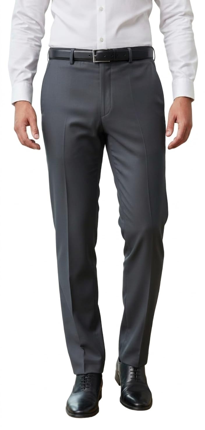 Men’s Elegant Slim Fit Formal Trousers Designed with Flexible Stretch Fabric for Long-Lasting Comfort – Perfect for Office Wear, Corporate Meetings-picture-19