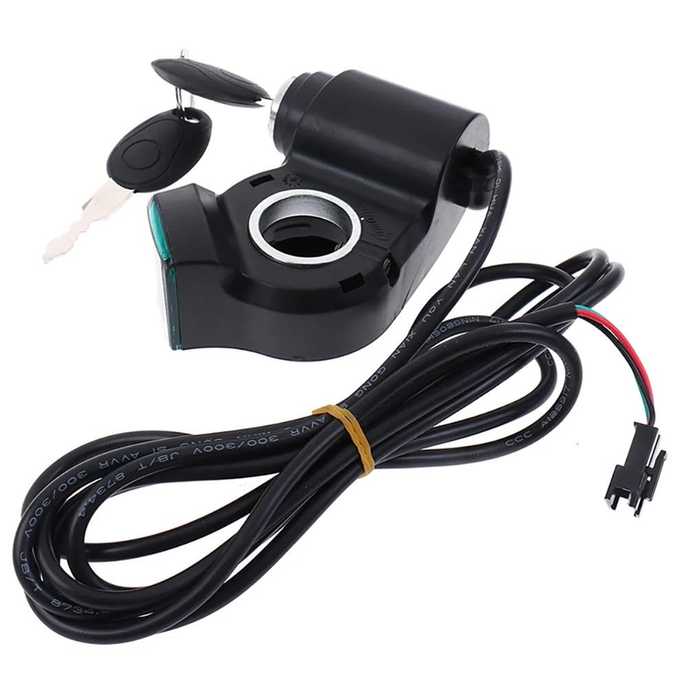 Caffen Black Ebike Throttle Electric Bicycle Thumb Throttle Digital Voltage Display Switch Power With Key Lock E- Bike Finger