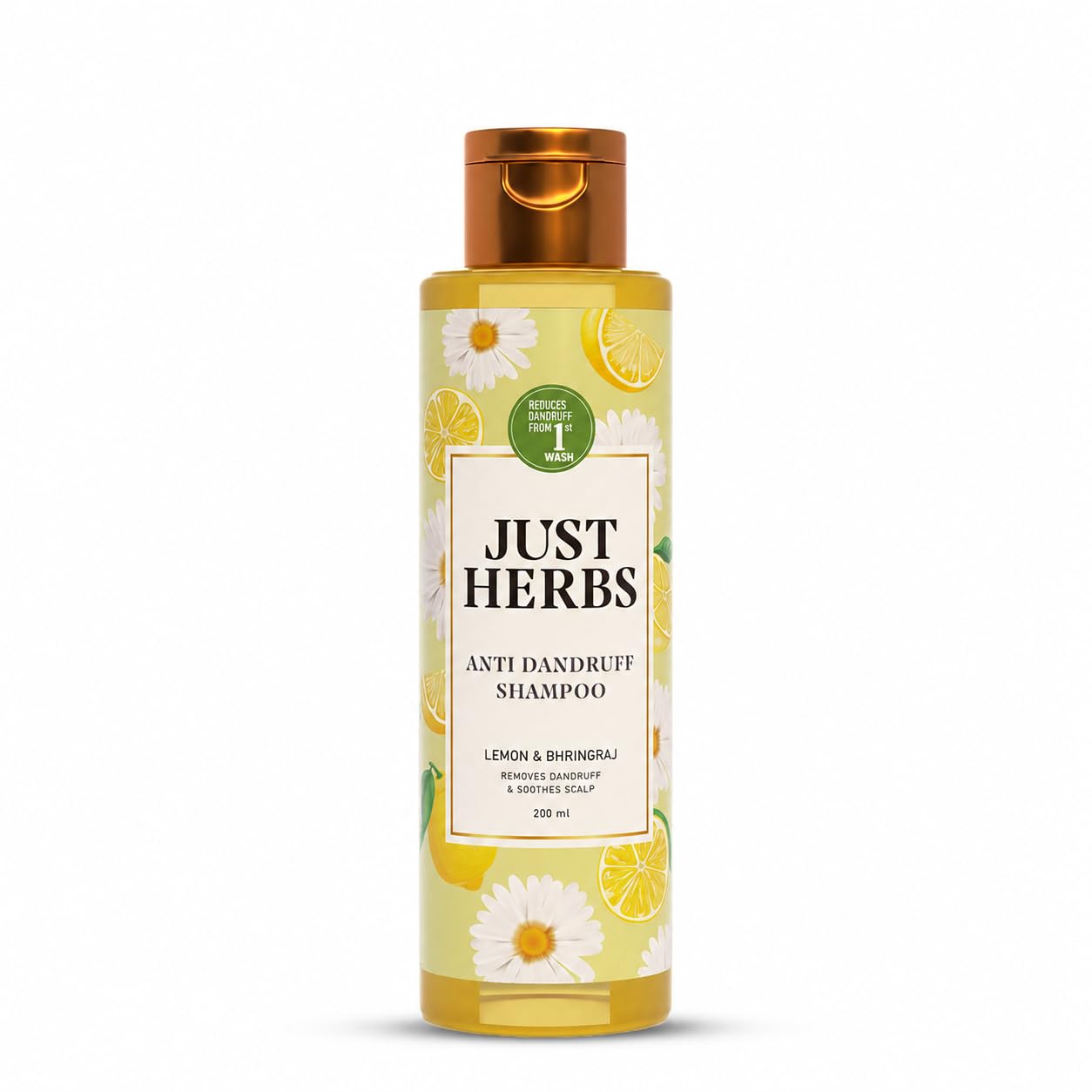 Just Herbs Ayurvedic Anti-Dandruff Shampoo For Strong & Bouncy Hair For Men & Women- Sls & Paraben Free- 200 ml-image-32