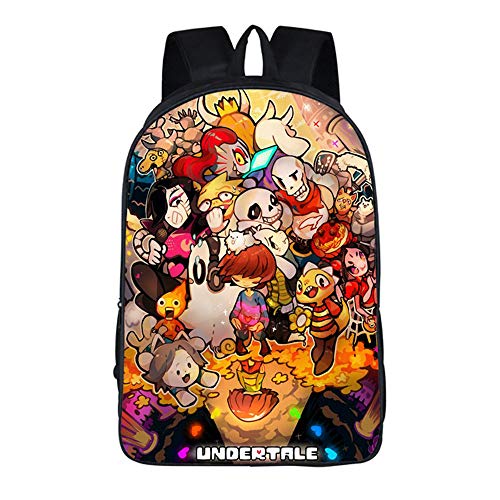 Dondonmin Undertale Mochila de Dibujos Animados Casual Mochilas Infantiles Impresión