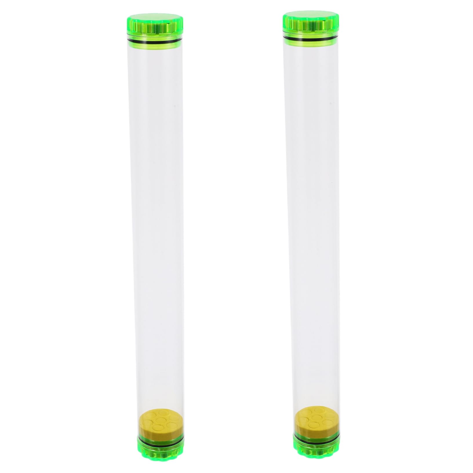 BESPORTBLE 2Pcs Clear Fishing Floats Tube Fishing Floats Organizer for Outdoor Storage Durable Holder for Anglers Prevents Sloshing