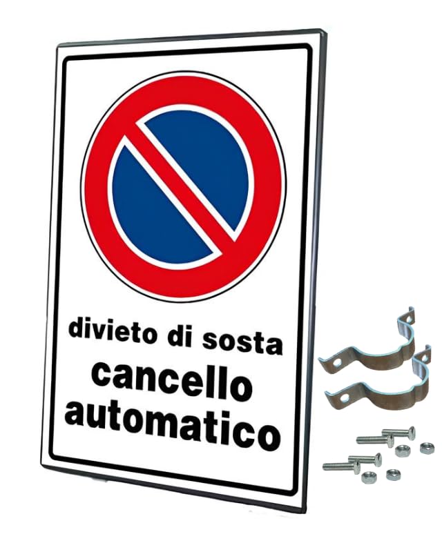 Divieto di sosta, Cancello automatico, cartello stradale, per uso esterno, resistente alle intemperie, in ferro, 40x60 cm, insegna stradale, proprietà privata, negozio, ristorante, parcheggio