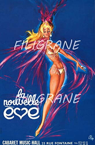 PostersAndCo ™ LA Nouvelle Eve Cabaret Rlpf-Poster/Reproduction HQ 40x60cm d'une Affiche Vintage