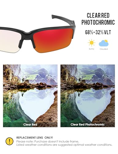 Image of BLAZERBUCK Polarized Replacement Lenses for Oakley Flak Beta OO9363 /Flak Beta Asian Fit OO9372 Sunglass