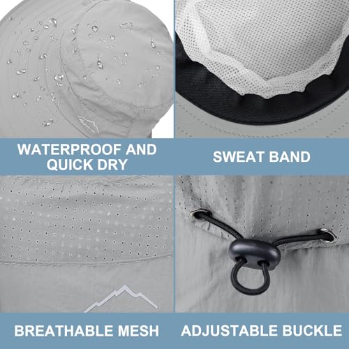 Image of Sun Hat for Men Women with Neck Flap,UPF 50+ UV Protection Fishing Hat