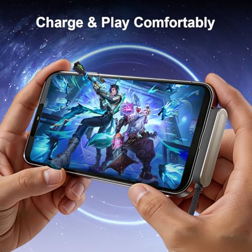 Image of Verilux PD 240W Type C Cable Fast Charging with Stand 4.9Ft, Right-Angle USB C with 480MBPS Data Transfer, Nylon C Type Cable Right Angle for iPhone 17 /17 Pro /17 Por Max /16 /15, Galaxy S26 /S25 /S24