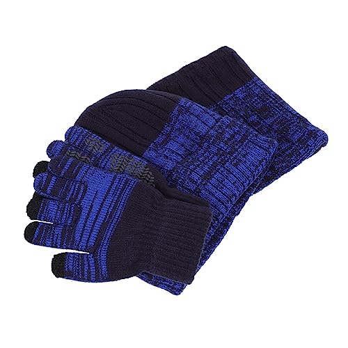 BESPORTBLE Boys and Girls Winter Set Thickened Fleece Neck Warmer Knit Hat and Gloves for Boys and Girls Outdoor Warmth and Comfort for Cold Weather Activities