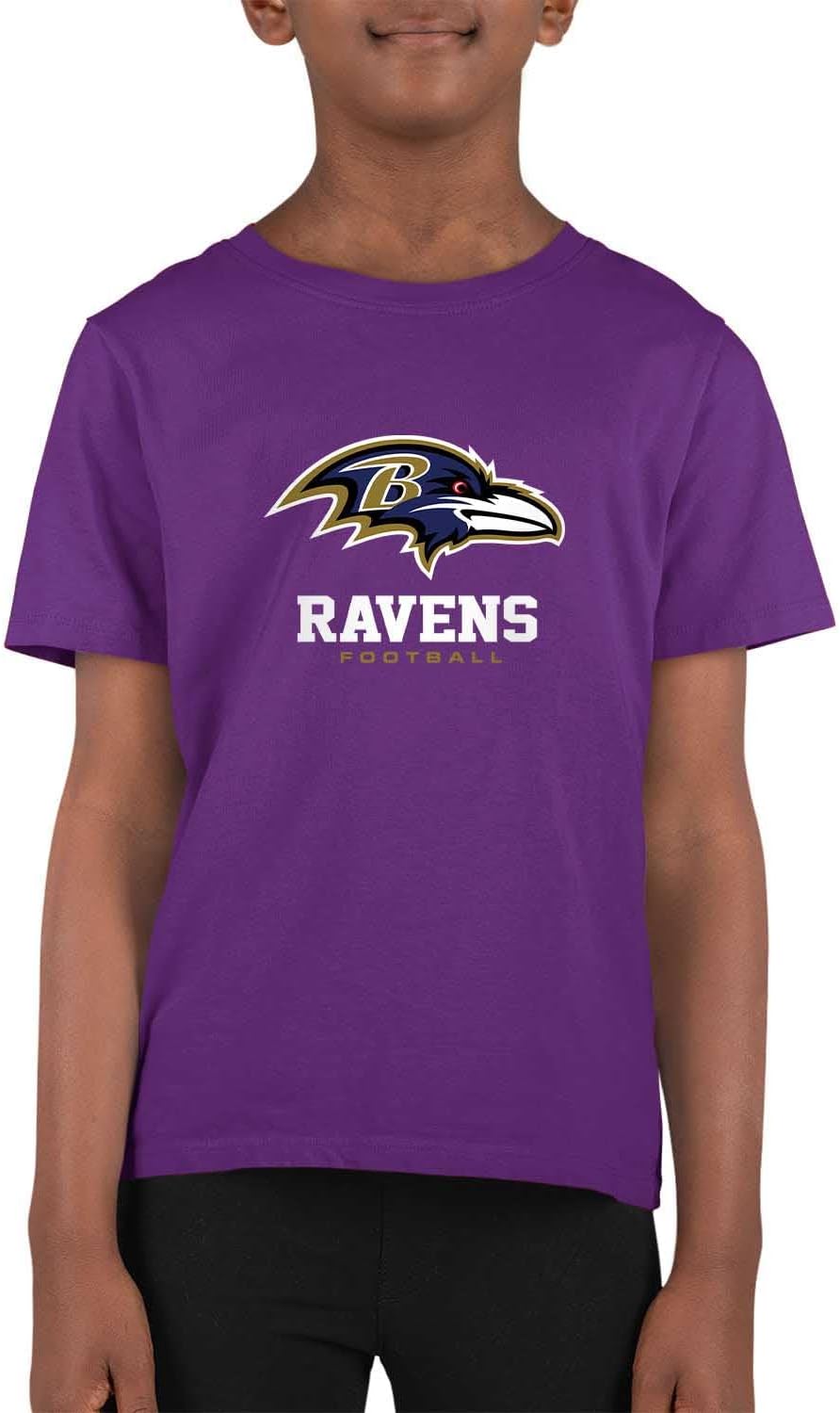 Team Fan Apparel Youth NFL Ultimate Fan Logo Short Sleeve T-Shirt - 100% Cotton Tagless Football Tee - Officially Licensed