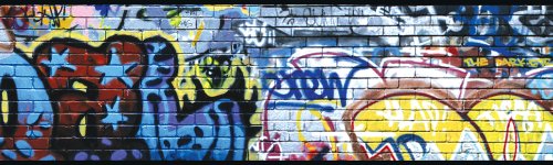 Borde de pared de graffiti Brewster para tapar imperfecciones y renovar paredes
