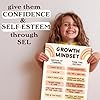 LARKINROAD Growth Mindset Posters Groovy Classroom Decor 4 Mental Health Posters Retro Classroom Decor (11x14 unframed) Therapy Posters & Social Worker Office Decor, Inspirational Wall Decor: Office, Classroom, Homeschool #3