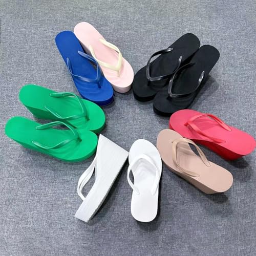 Wedge Flip Flops Platform Sandals, Platform Flip Flops for Women, Beach Nonslip Comfort Casual Thong Sandal3