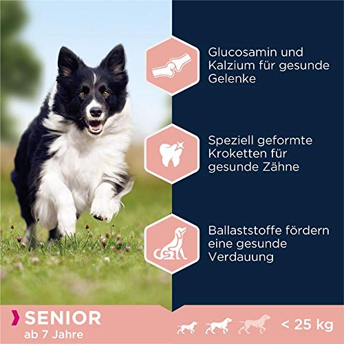 Eukanuba Hundefutter mit Lamm & Reis für kleine und mittelgroße Rassen - Trockenfutter für Senior Hunde, 2,5 kg