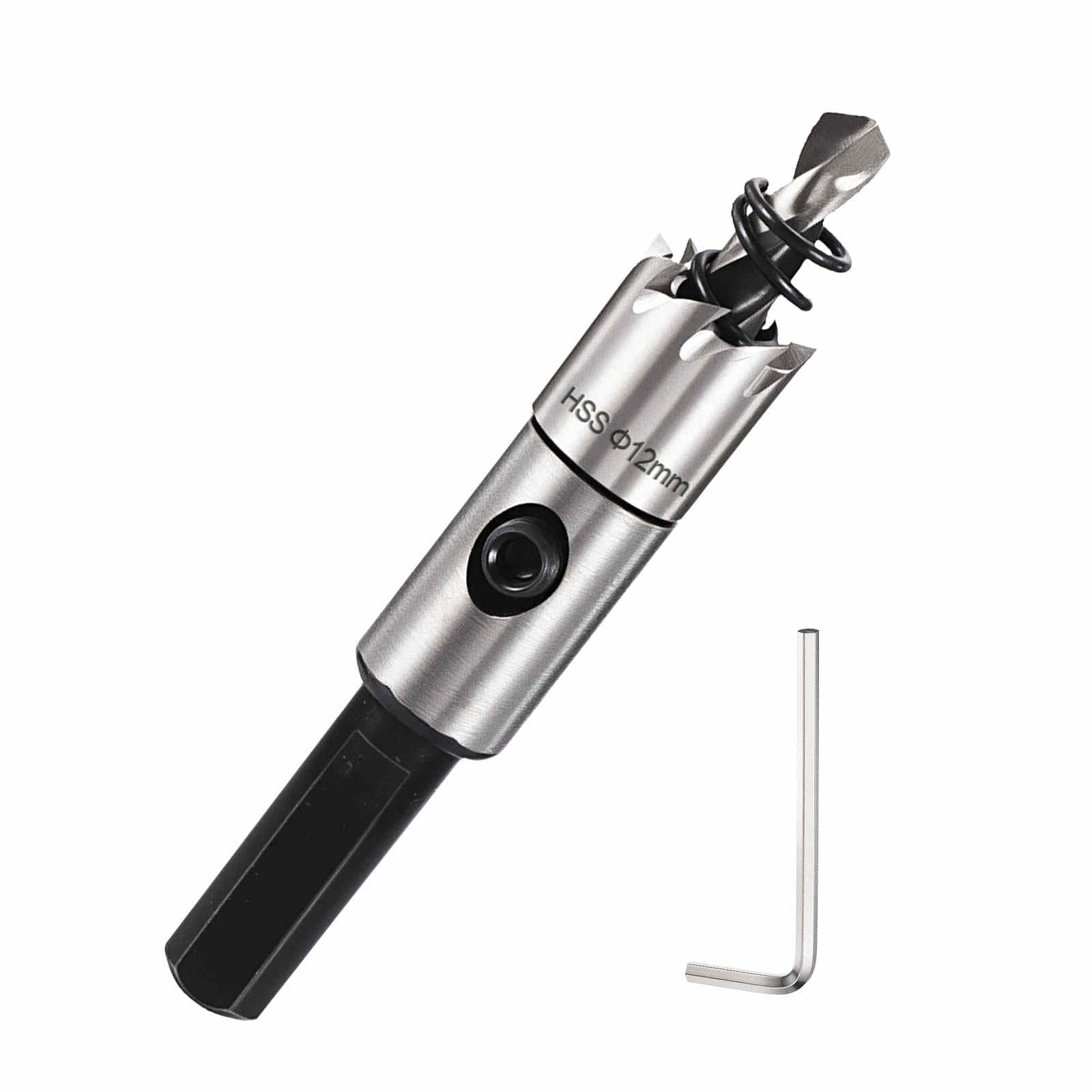 DTGN 15/32" Hole Saw 4341 High Speed Steel - 12mm Hole Cutter - Good for Thin Metal/PVC/Acrylic/Plastic/Wood Board - Silver โ image 1