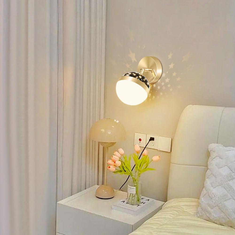 Gazza LED – Lampada Da Parete Moderna A Forma Di Uccello, Regolabile E Girevole, Per Camera Letto E Soggiorno (Colore: Bianco)