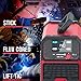 ACEWELDER 140A MIG Welder, 3 in 1 Flux Core, MIG/LIFT TIG/Stick Welding Machine 110V Portable IGBT Inverter Synergic Control, LED Display with Welding Helmet
