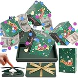 Faltbare Weihnachtliche Hüpfbox | DIY Weihnachtliche Sprungbox Für Geschenke | Festliches Zubehör Für Klassenzimmer Büro Geschenkaustausch | Familien Freunde Feierplaner Lehrer Festliche