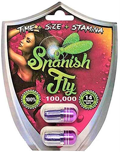 Spanish Fly 100,000 (6 Pills) - Men's Enhancement Pills (Time+Size+Stamina) Made in U.S.A