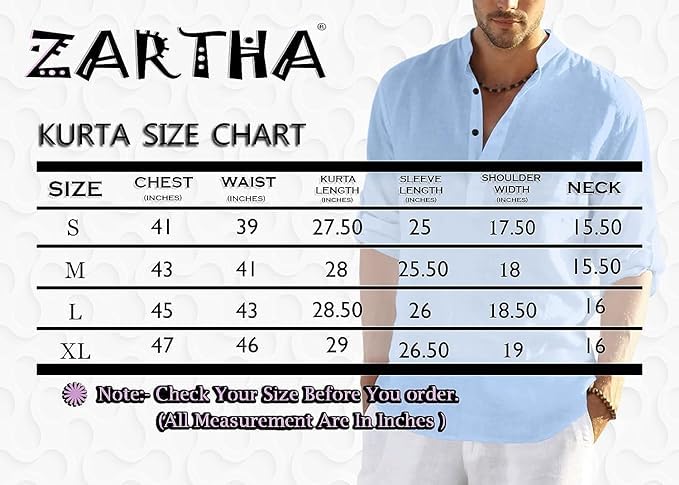 Image of Bellstone Men's Cotton Blend Solid Regular Fit Full Sleeve Short Kurta | Men's Trendy Short Kurta | Ethnic Stylish Casual Lightweight Summer Kurta for Daily and Occasion Use