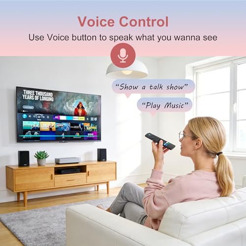 Image of Replacement Remote for All FireSeries,Remote for TV Stick (HD, 4K, 4K Max, Lite),TV Cube,Remote for Insignia,Omni,QLED Series Fire Smart TVs with Voice