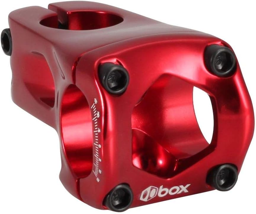 Box BMX Front Load Bike Stems, Bicycle Handlebar Stem, Cold-Forged 6061-T6 Aluminum, Lightweight Design, Enhanced Power Transfer, ±5° Rise