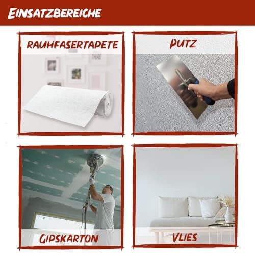 Farbklecks24 Meisterweiß Color, Wandfarbe Braun 8-0 (10L),(versch. Farben),hohe Deckkraft – Ansicht 3