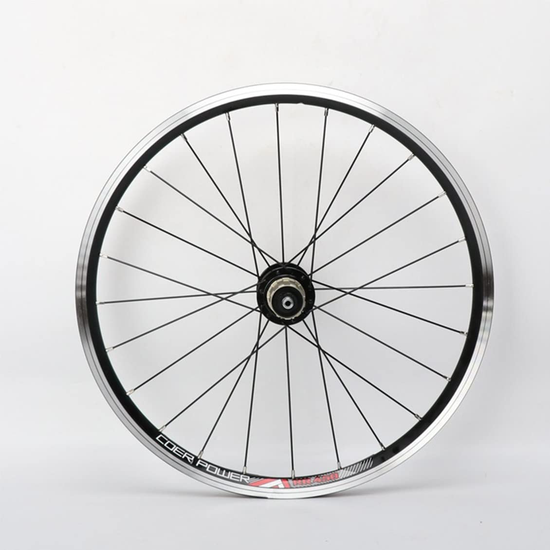 BMX Laufradsatz 20" /406 22" /451 Fahrrad Laufrad V-Brakes Hohlkammerfelge Fahrrad Laufradsatz Laufrad Set Für Kassette 8 9 10 11 Speed (Color : Black, Size : 406)