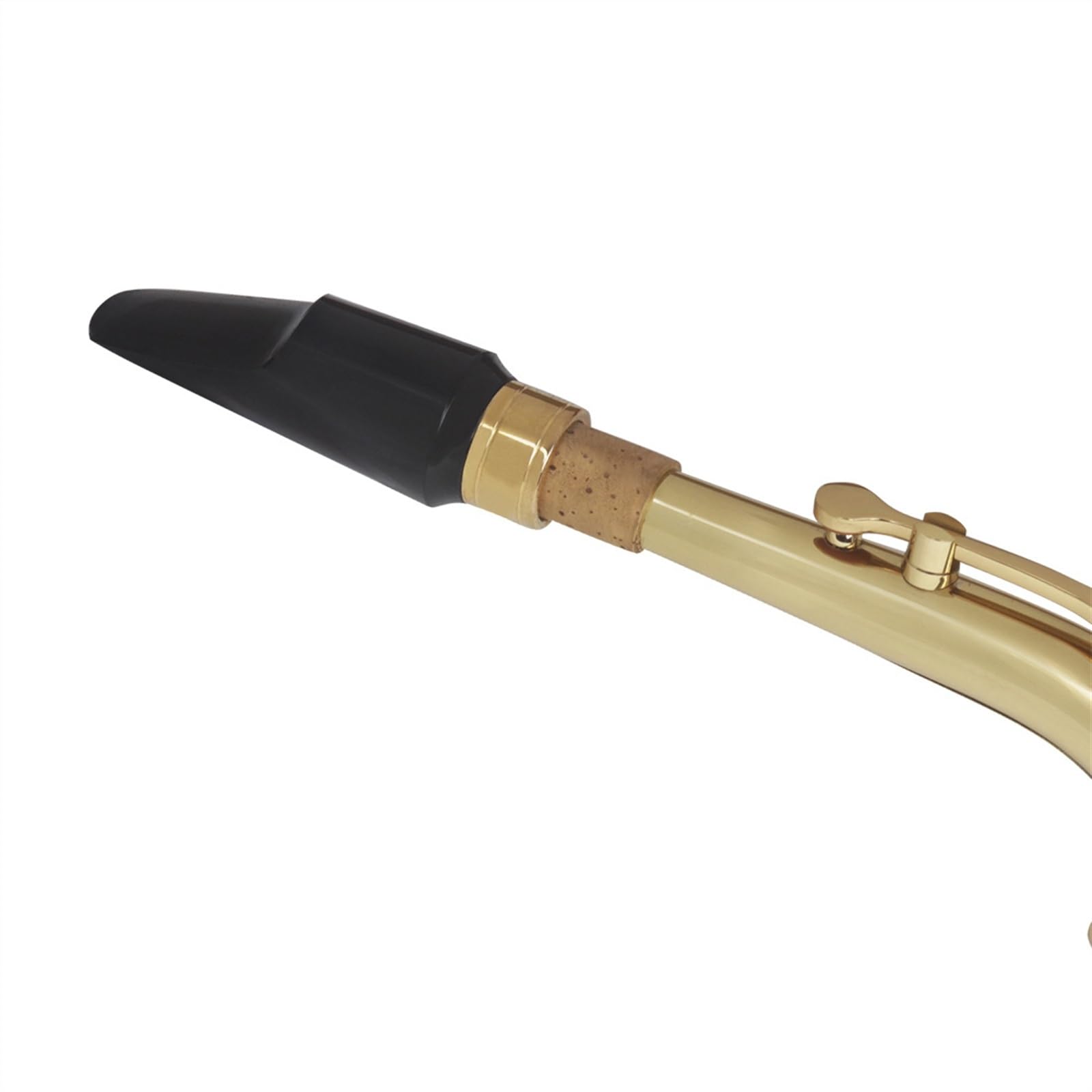 Saxofón Instrumentos Accesorio Caja De Boquilla De Caoba Para Saxofón Alto Y Juego De Accesorios Para Instrumentos De Viento Con Boquilla De Oro Negro