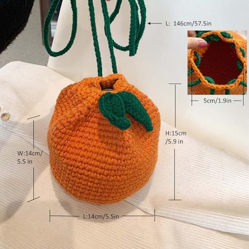 Novelty Hand-Crochet Crossbody Bag, Mini Cute Kawaii Knitted Shoulder Bag, Handwoven Crochet Handbags2