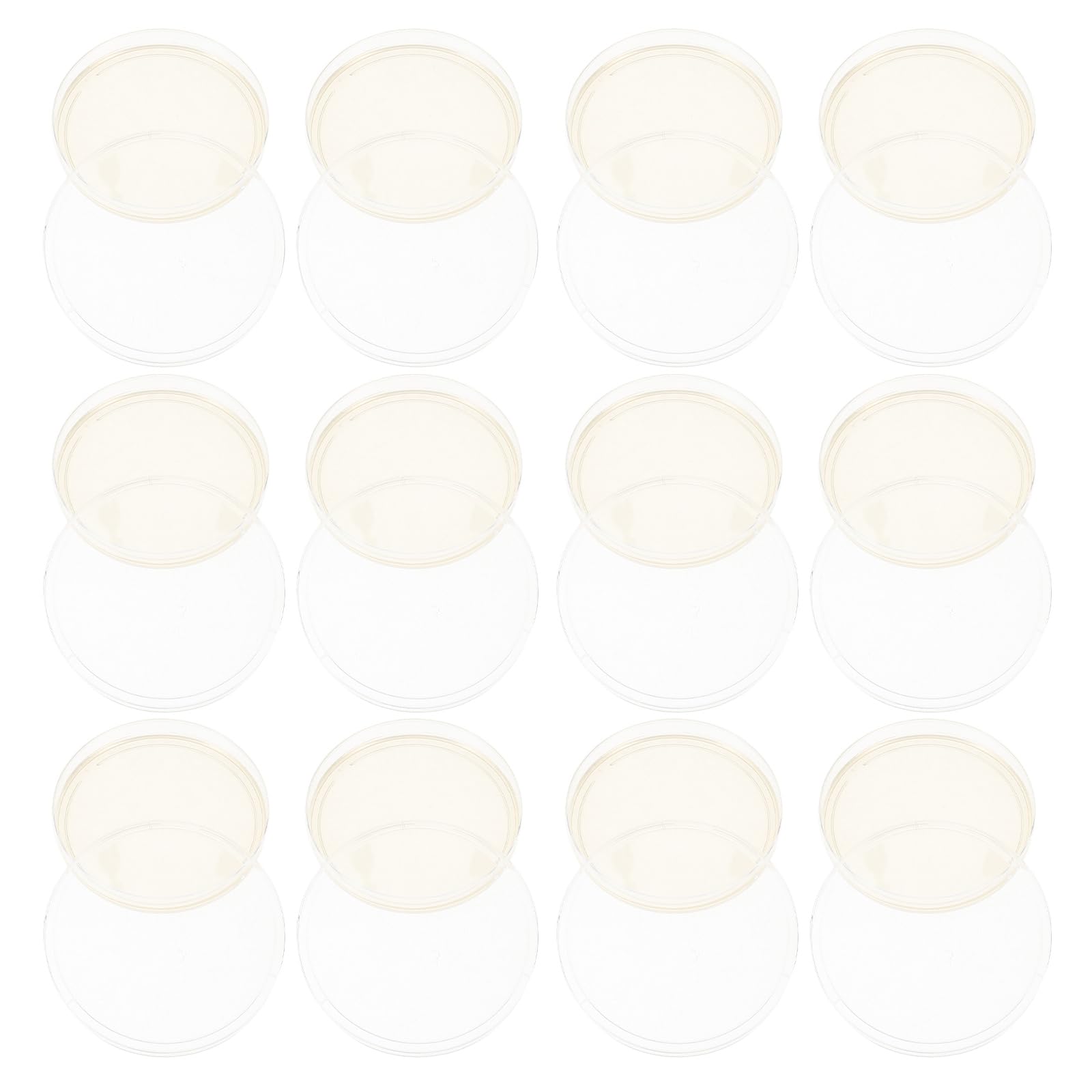 SHINEOFI 20 Placas de Petri Redondas Agar Nutritivo Prellenado y Tapa, Material Ps, para Cultivo Estable en Laboratorio y Proyectos Educativos de Microbiología