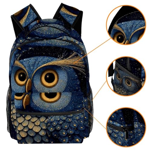Twinkle Owl (2) Backpack, Rucksack, Casual Daypack for Boys/Girls/Students/Travel/School3