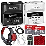 Tascam DR-10L & DR10LW Digital Audio Recorder W/Lavalier Mics 2X 32 GB, 2X Headphones Bride Groom Deluxe Bundle