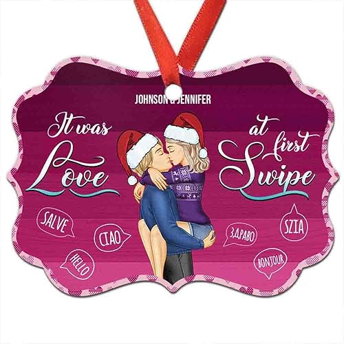 Vista 11 de Adorno personalizado de todas las cosas extrañas que he encontrado en línea, adorno personalizado para parejas, marido, esposa, novia, mujer, él